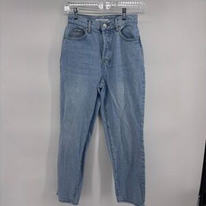 PacSun High Rise Straight Jeans Womens Size 25 X 27 Light‎ Wash Denim